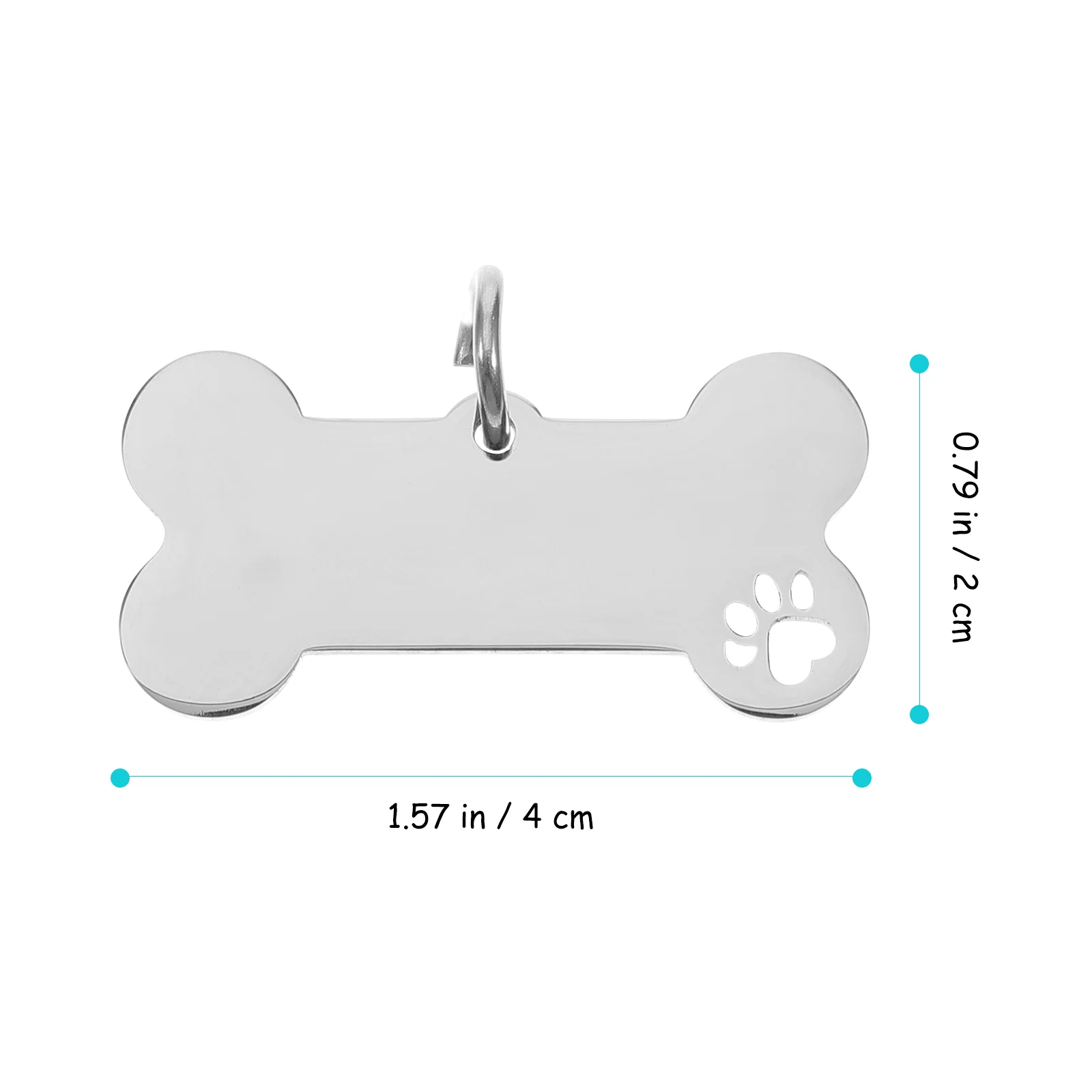 4 шт. персонализированная бирка для собак идентификатор домашнего животного