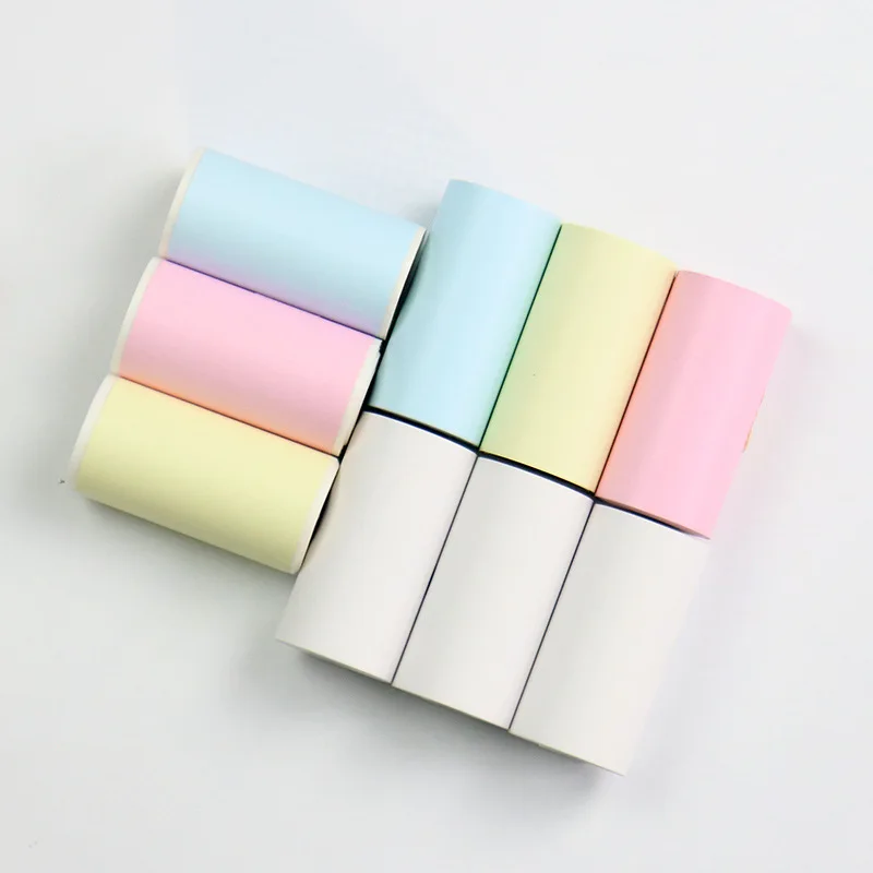 

9 Rolls Color White Notes Label Photo Receipt Thermal Paper Sticker For Mini Printer Paperang P1 P2 P2S Peripage A6 (57mm*30mm)