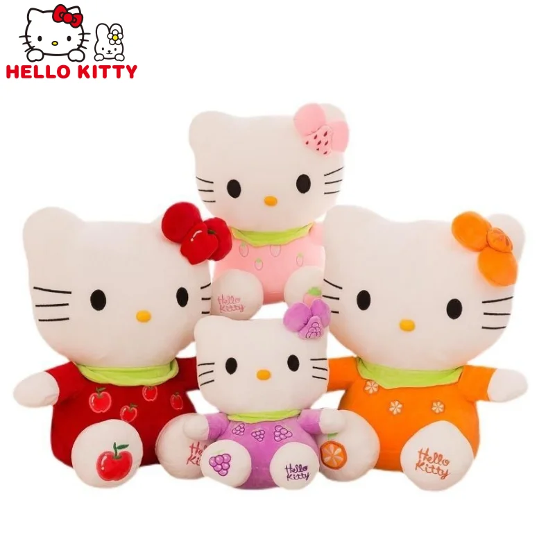 

Милая кукла Hello Kitty My Melody, подушка, мягкая новая плюшевая детская игрушка, аниме мультфильм, периферийная фруктовая кукла, подарок для девочки, оптовая продажа