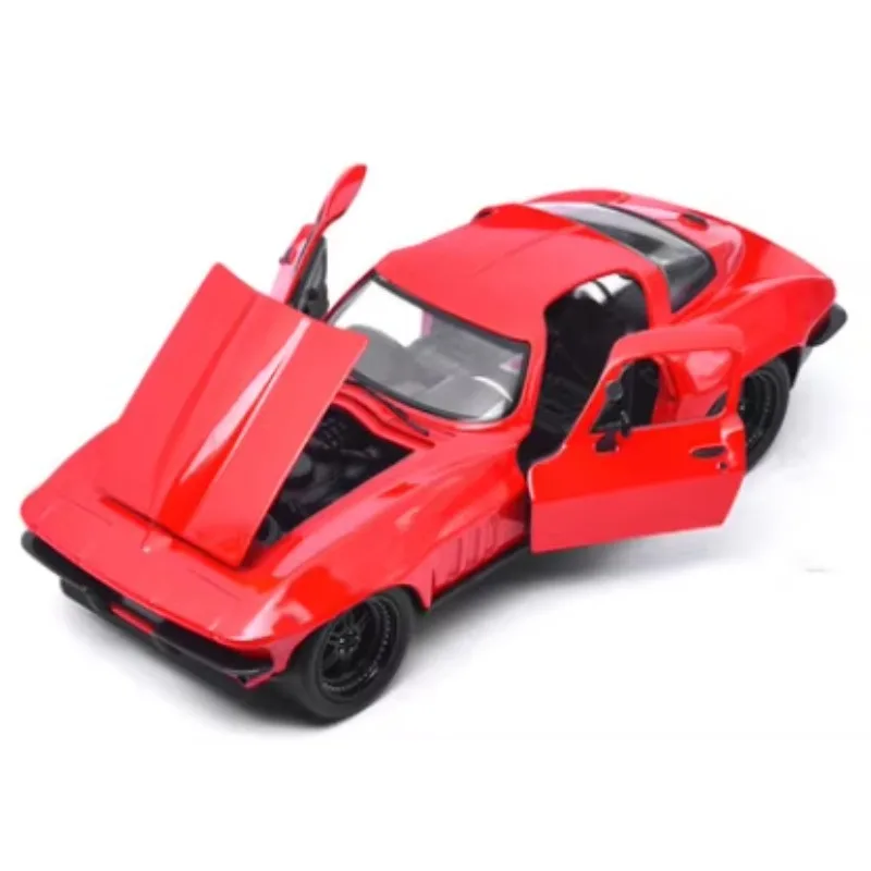 Jada 1:24 1966 Chevy Corvette Высокая имитация литья под давлением автомобиля из