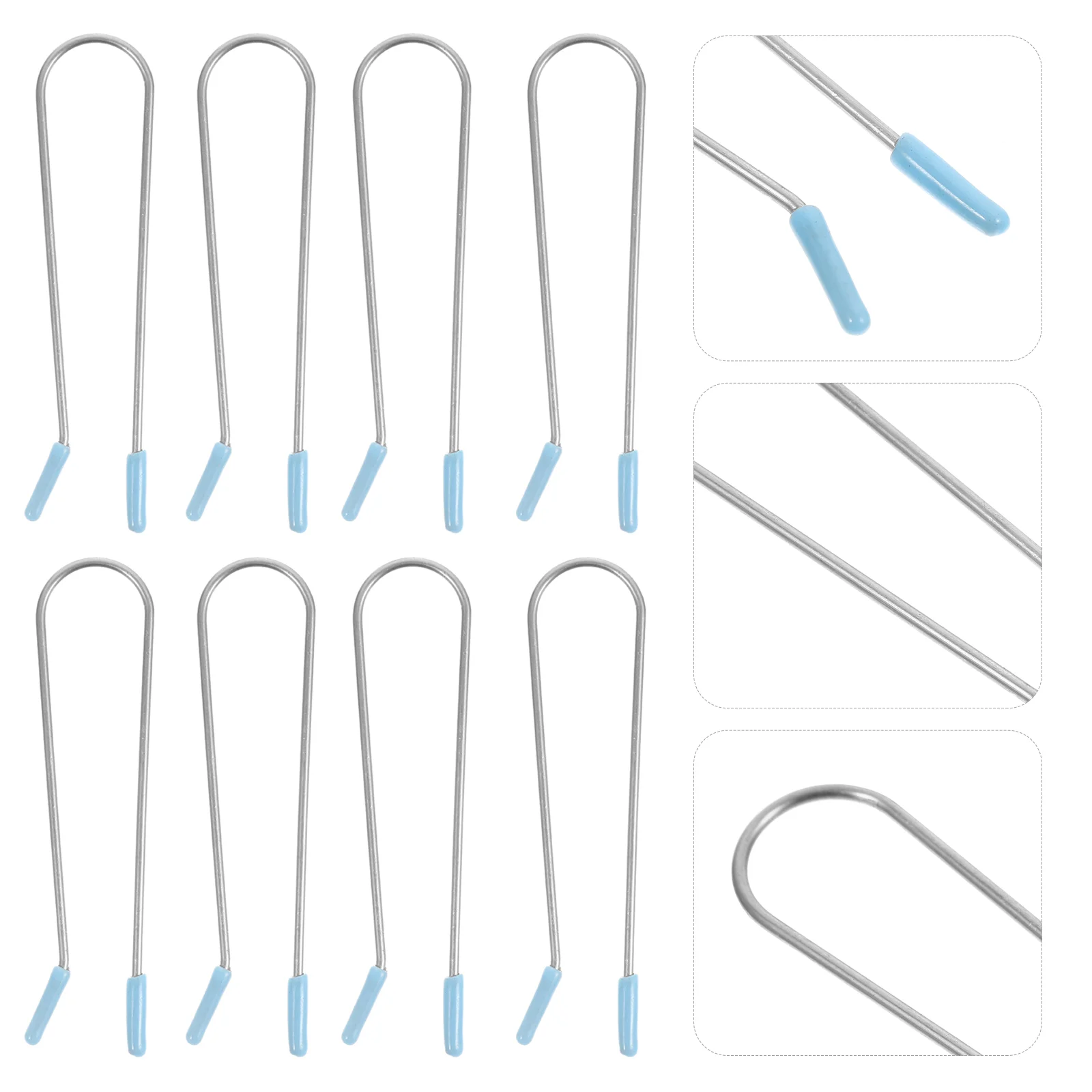 20 шт. держатель для роликов зажимы бигуди сменные волос небесно-голубые стержни