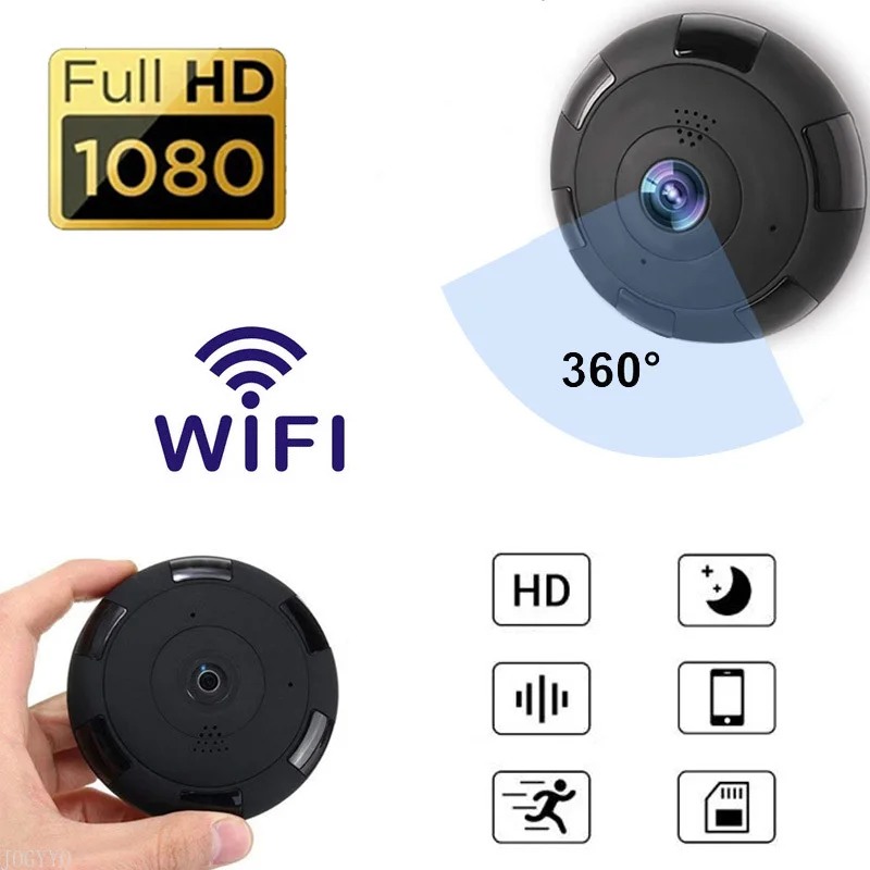

Панорамная мини-видеокамера 360 ° с поддержкой Wi-Fi