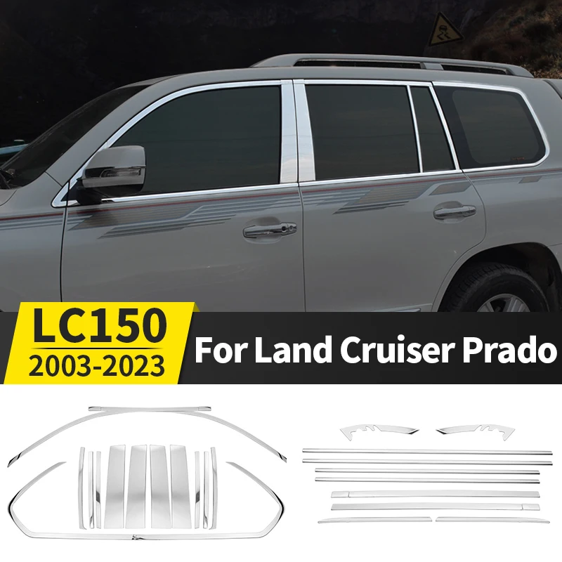 

For 2003-2021 Toyota Land Cruiser Prado 150 Fj150 Lc150 2020 2019 2018 Window Decoration Body Sequins Appearance Modification