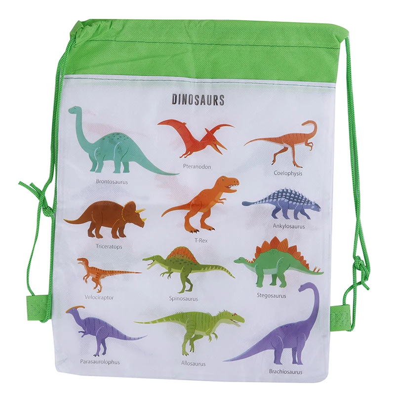 

Hot Sale Dinosaur Drawstring Bag For Travel Storage Package Cartoon School Backpacks Children Birthday Party Favors 2020