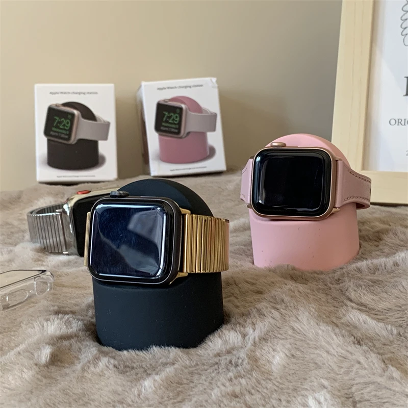 

Зарядная станция для Apple Watch 44 40 45 41 42 38 мм, аксессуары для iWatch, зарядная подставка для Apple Watch 7 6 5 4 3 se