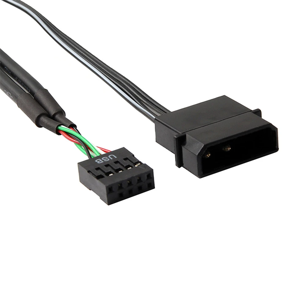 

USB 2,0 9-контактный концентратор с 1 на 4 разъемами и питанием IDE 5 В, разветвитель с 1 на 4 разъемами типа «мама», переходник для порта мультиконце...