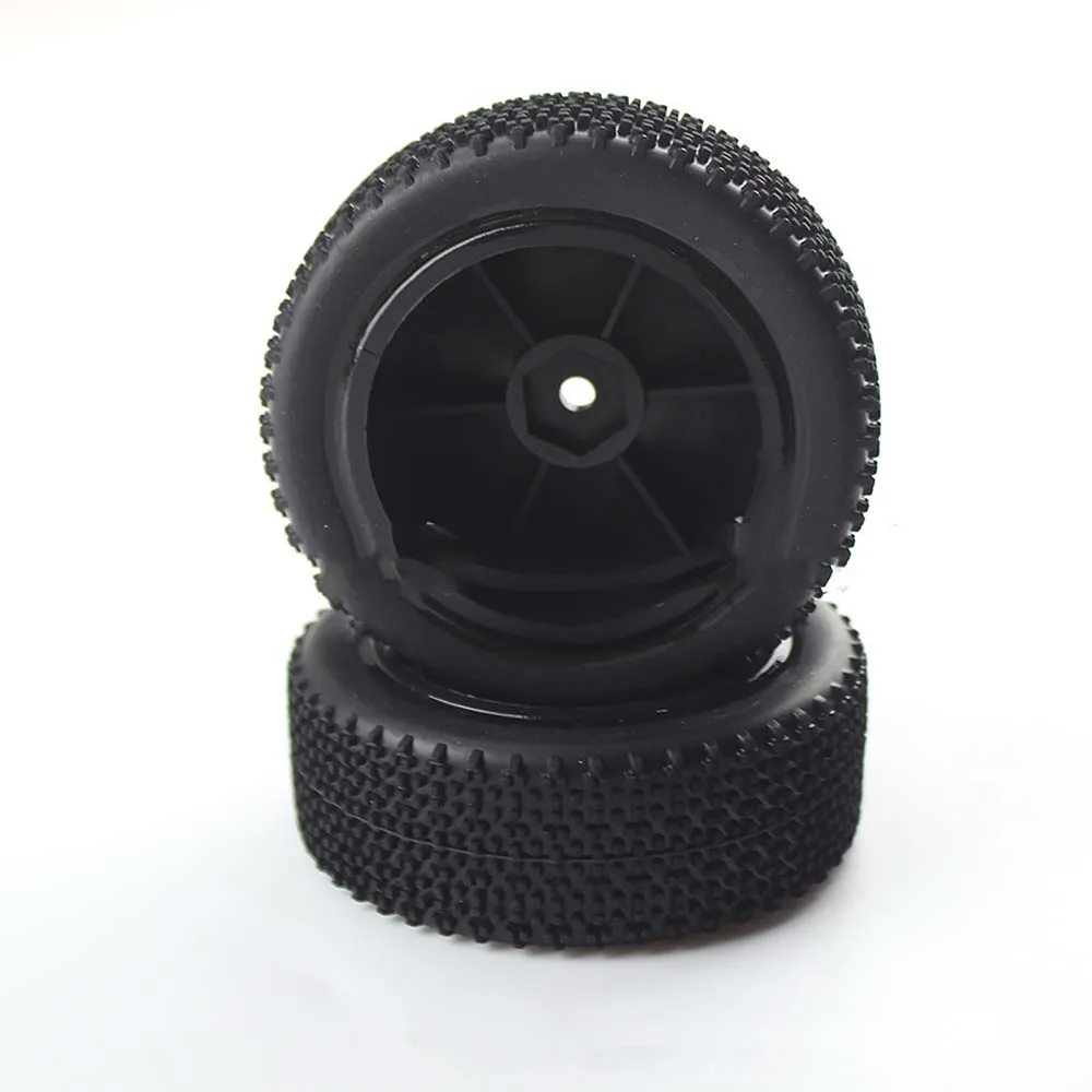 RC Car Front Tires for WLtoys 1/14 144001 Simulation Model Car Wheel Rim Rubber Tyres Replacement Parts
