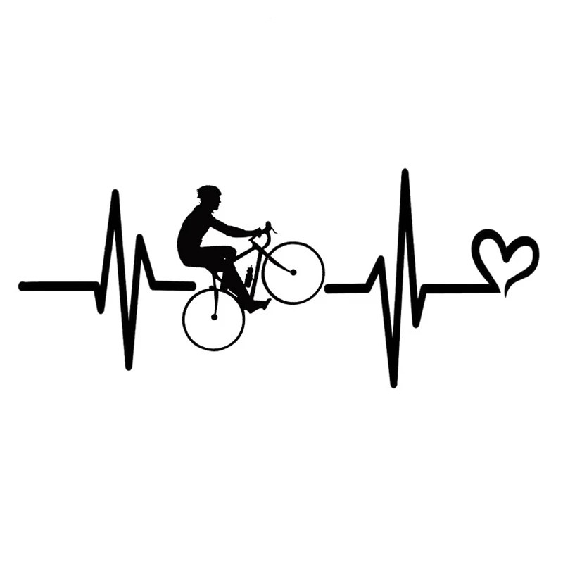 

S62404# Biker Vinyl Decal Car Sticker Waterproof Auto Decors for Bumper Rear Window Laptop Choose Size