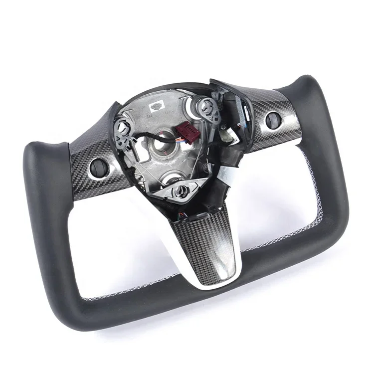 Creease Индивидуальное рулевое колесо из матовой и глянцевой кожи углеродного