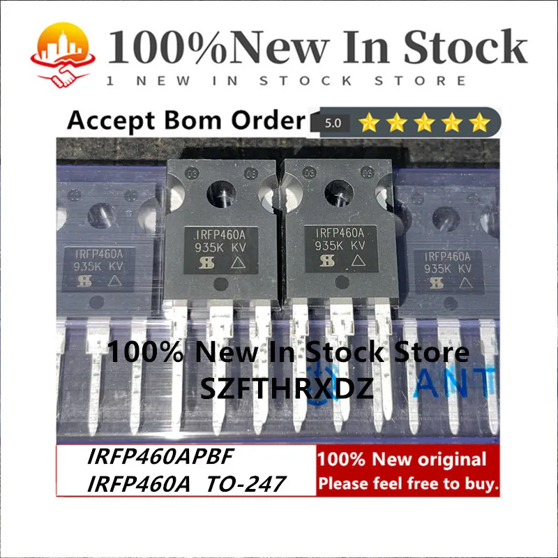 

100% Новый оригинальный IRFP460APBF TO-247 IRFP460A TO247 Trans MOSFET N-CH 500V 20A 3-контактный (10 шт.)