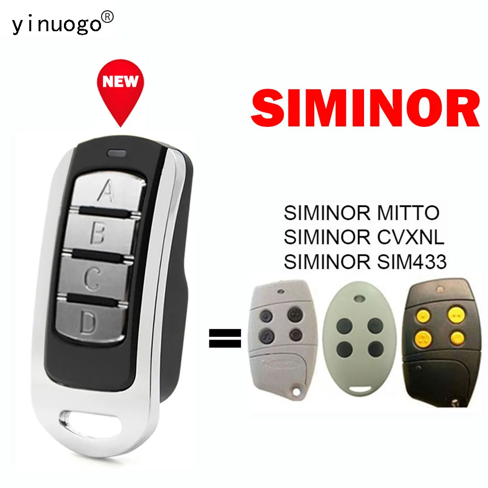 

SIMINOR MITTO CVXNL SIM433 Garage Door Remote Control 433.92MHz Remote Control SIMINOR Gate Opener Garage Door Control Command