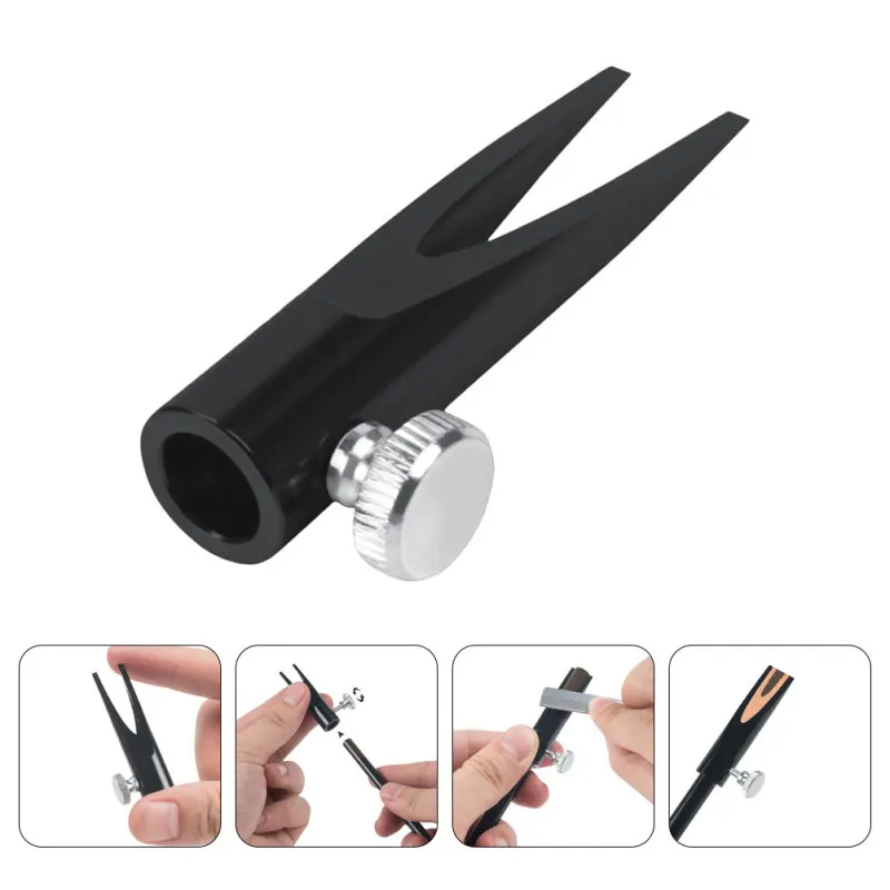

Cylindrical Metal Eyebrow Trimmer Makeup Supplies Double-sided U-shaped Card Slot Eyebrow Pencil Knife Beauty Tools