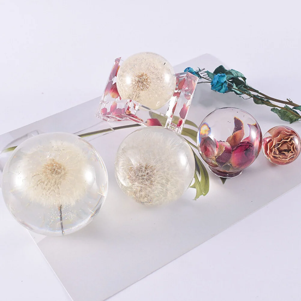 Wax Resin Sphere Mold Silicone Molds Epoxy Ball Crystal Para Gelatinas