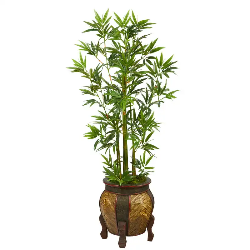 

Bamboo Artificial Tree in Decorative Planter