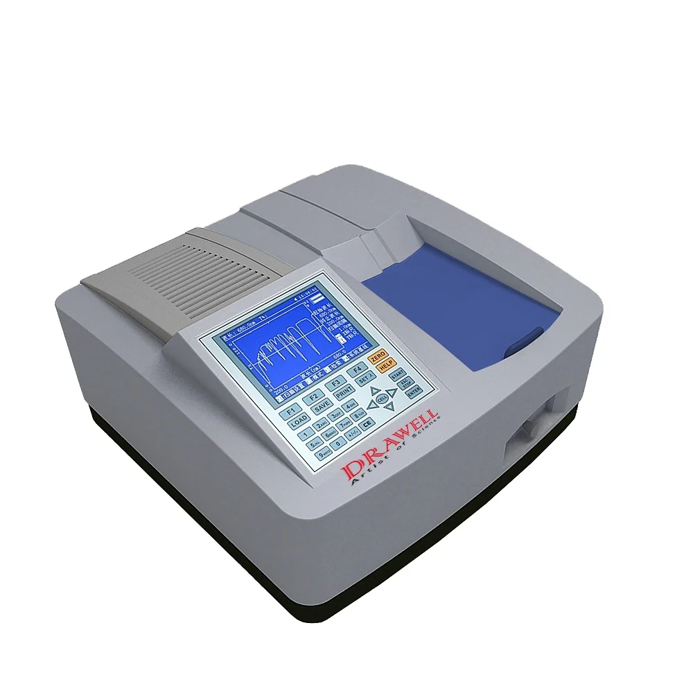 

DU-8600RN China UV Visible Spectrometer 190-1100nm Large LCD display Split Beam UV/VIS Spectrophotometer