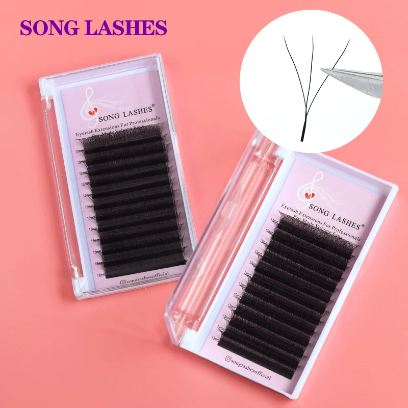 

SONG LASHES W Shape Eyelash Extensions 3D Premade Volume Fans W Style Lashes Comfortable New Volume False Eyelash Natural