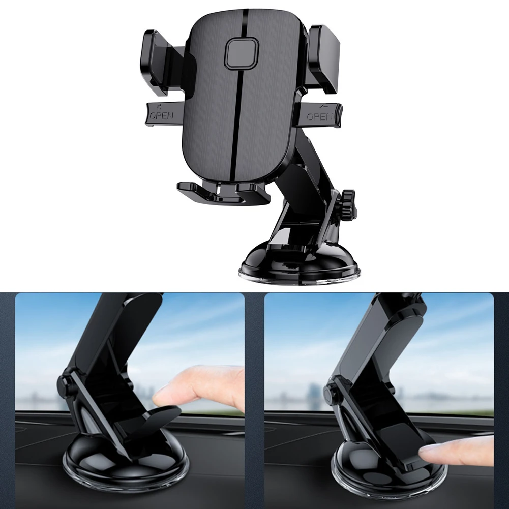 

Black 360° Car Phone Holder Windshield Dash Suction Cup Mount Stand For Cell Phone GPS Universal Car Bracket
