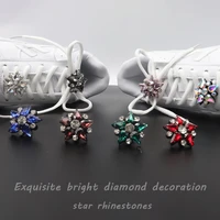2022 fashion new colored rhinestones shoe buckle diy shoelaces decoration charms trend creative diamonds shoes accessories 1pcs