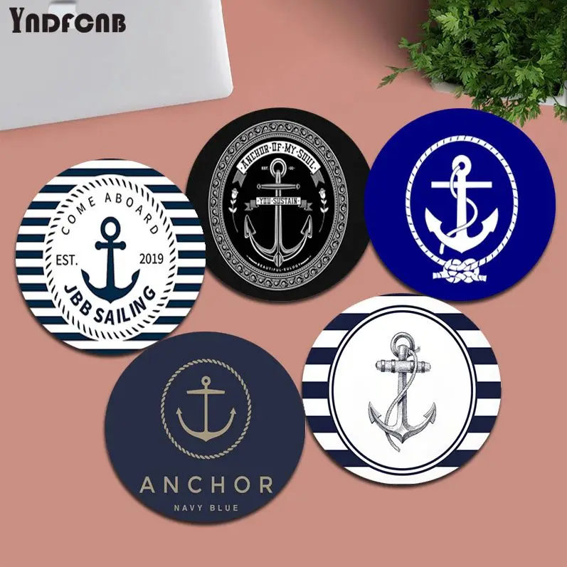 

Boat Anchor Anti-Slip Round Office Student Gaming Thickened Writing Pad Non-slip Cushion Mouse Pad For PC Desk Pad