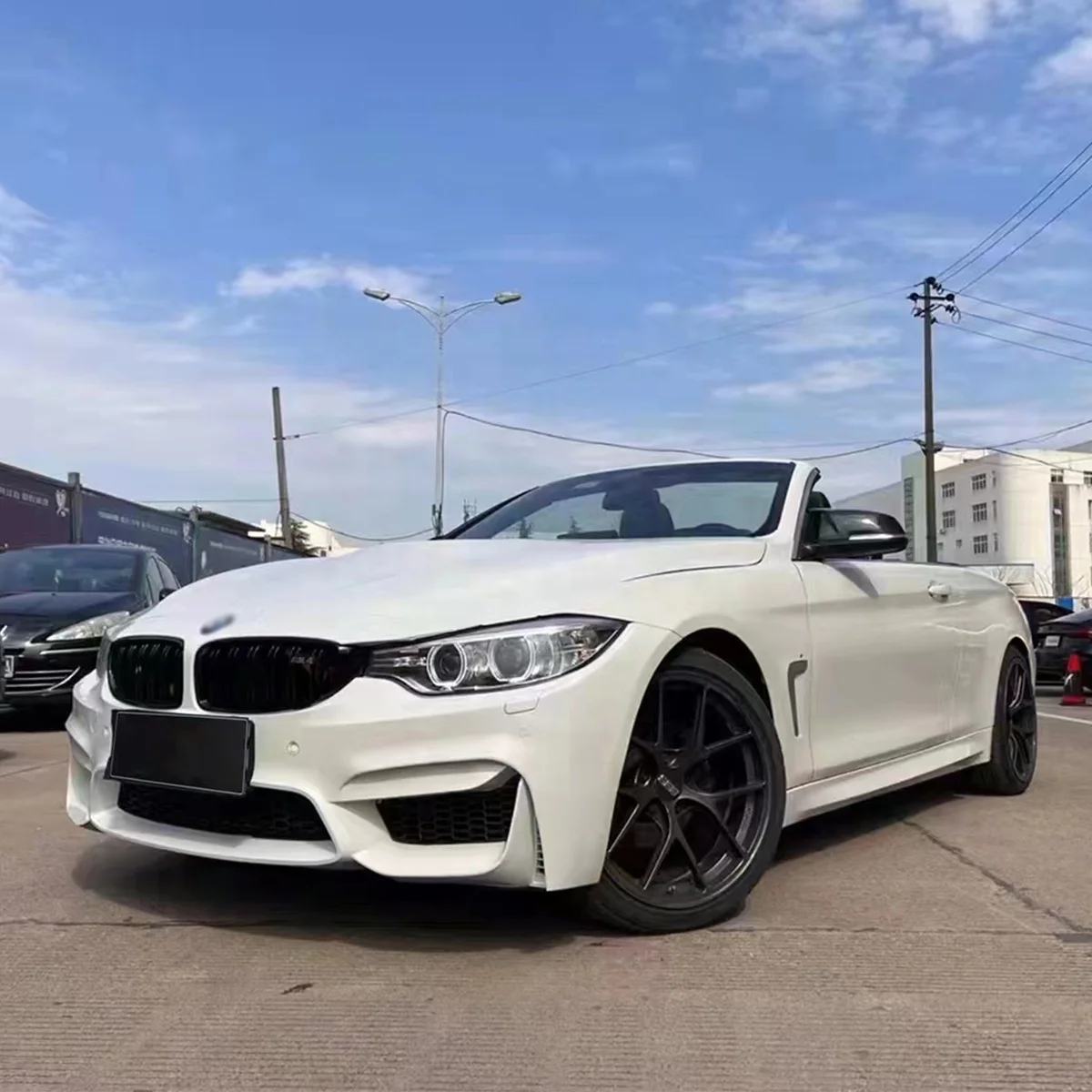 

Car bumpers PP material M4 style bumpers for 4 series F32 F36 2012-2018 year upgrade M4 model with bumpers grilles
