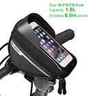 6,3 дюйма Велосипедные сумки с сенсорным экраном, сумка на велосипедную трубку для горного велосипеда, велосипедный держатель для руля велосипеда