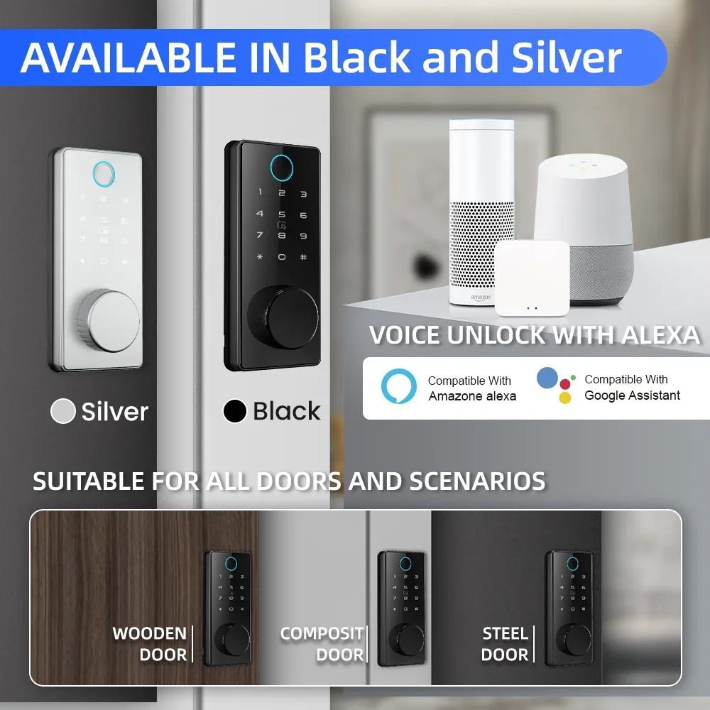Locstar Security Cerradura Inteligente электронный номер пароль биометрический отпечаток пальца