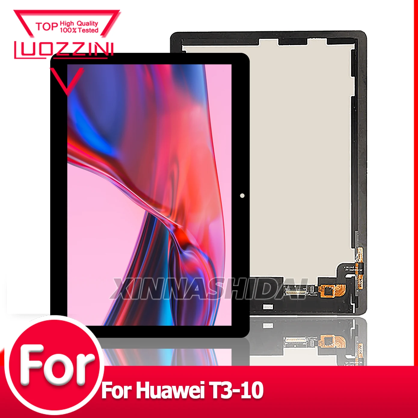 Фото 100% качественный ЖК-дисплей с сенсорным экраном для Huawei T3-10, сенсорный модуль в сборе, запчасти для ремонта LCD для Huawei MediaPad T3-10 №4