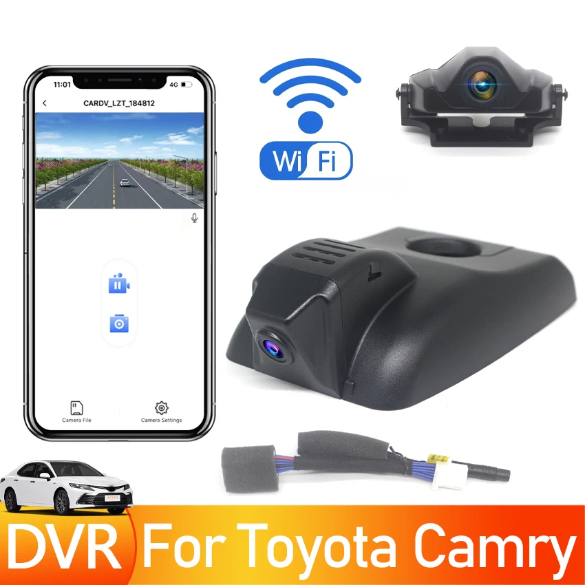 

Car Dash Cam For Toyota Camry XV70 2017 2018 2019 2020 Plug and play Car DVR WIFI Camera,Car Accessories,UHD 2160P Night Vision