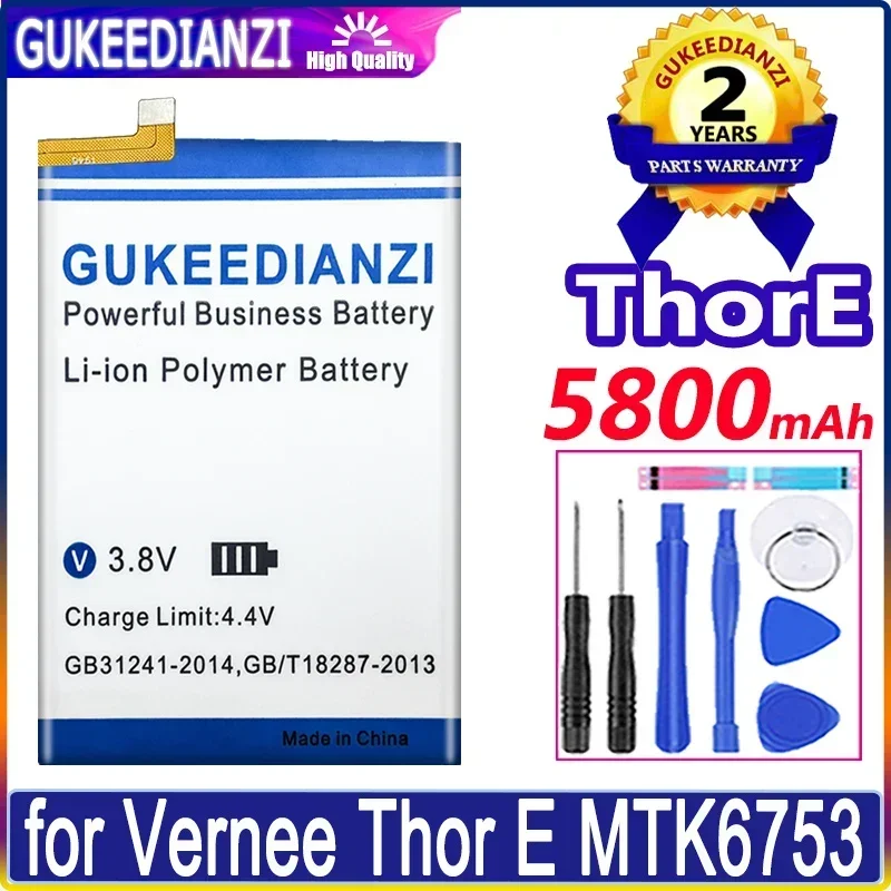 Сменный аккумулятор ThorE для мобильного телефона Vernee Thor E MTK6753 смартфон 5800 мАч