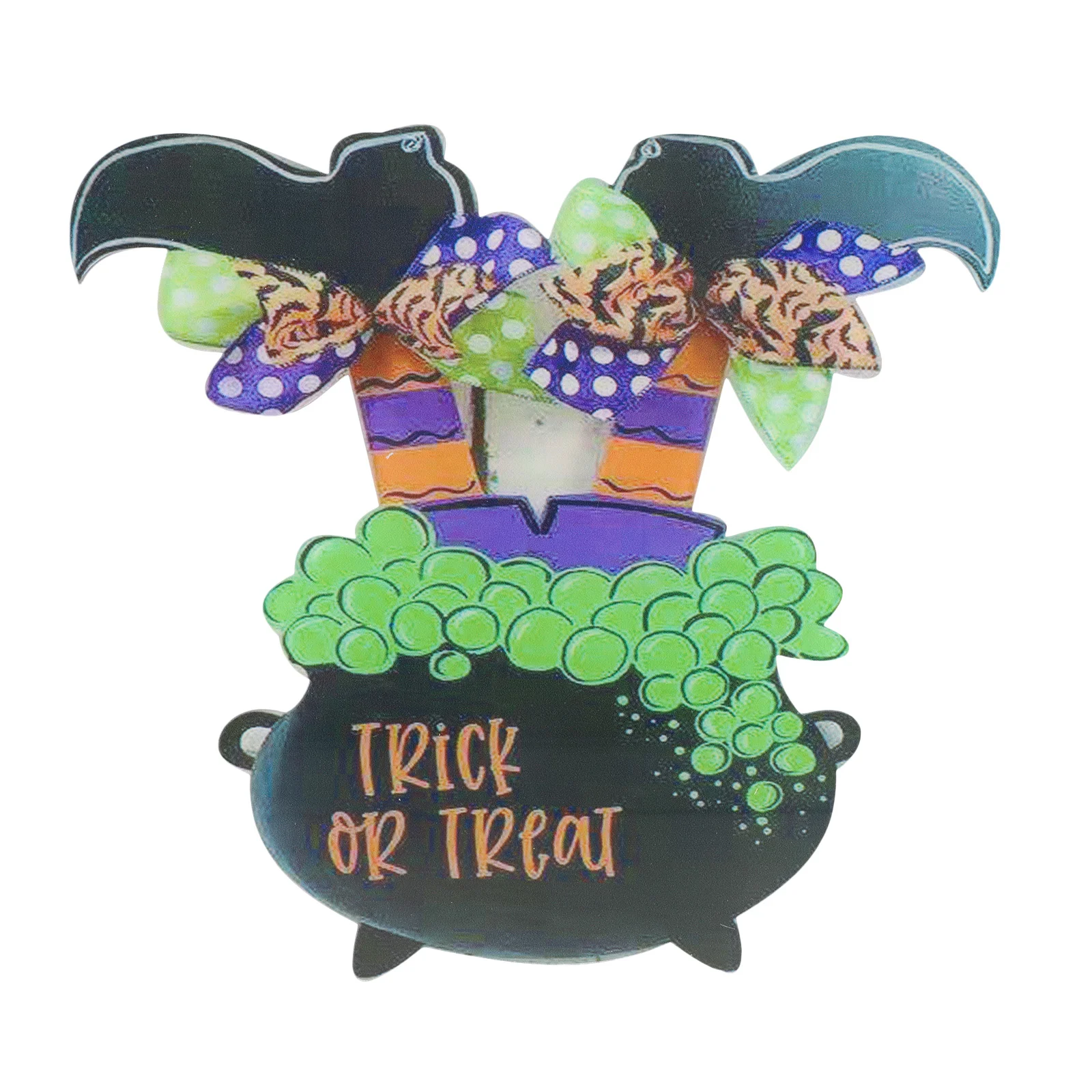 

Door Pendant Sign Witch Decoration Wall Acrylic Hanging Party House Plaque Legs Decor Treat Or Trick Decorative Shape Boots