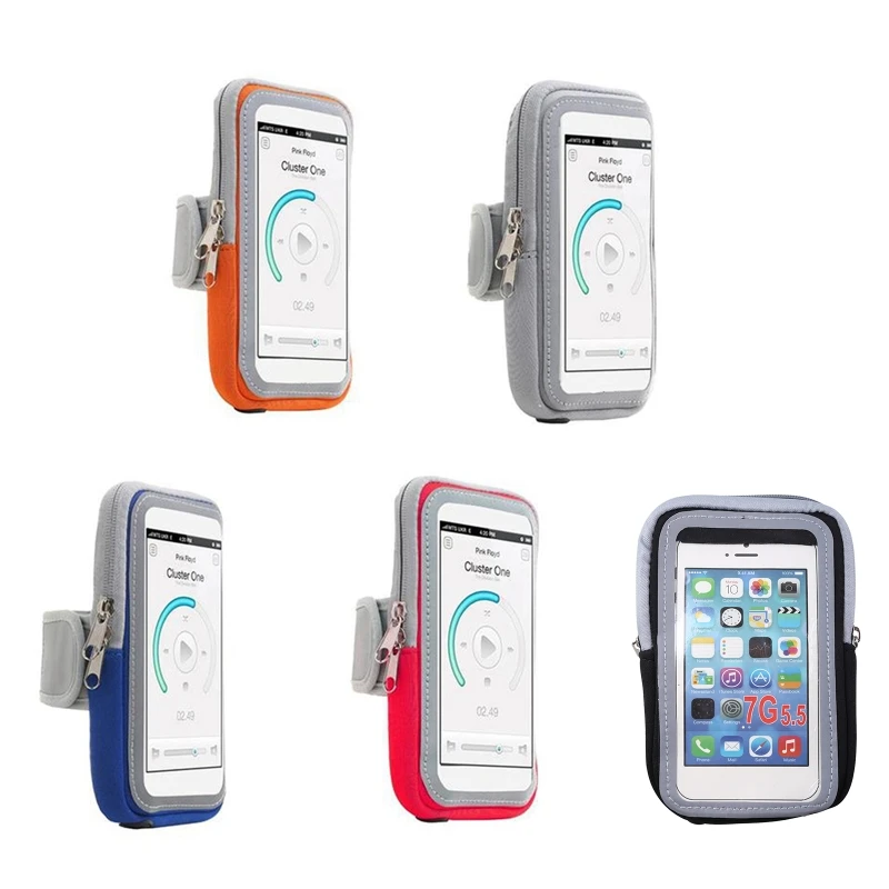 

Running Armband Pouch Mobile Touch Screen Phone Holder Sports Waterproof Running Armband Bag Phone Arm Pouch Case Cover 24BD