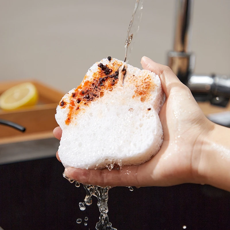 

Compressed Wood Pulp Sponge Dishwashing Cotton Dishwashing Cloth Scrubbing Dishes Cleaning Kitchen Pot Brush scouring pads