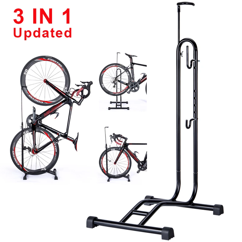 

Vertical Horizontal Bicycle Stand Indoor Bike Storage Parking Stand For 24-29" 700C Road Mountain Bike Rack Holder Accessories