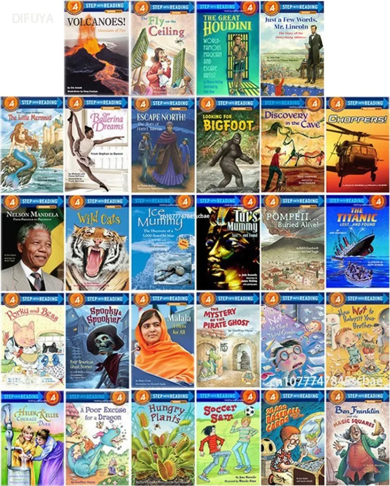 27 томов 《Step Into Reading 4》Langdon Graded Детские книги по изучению английского языка с