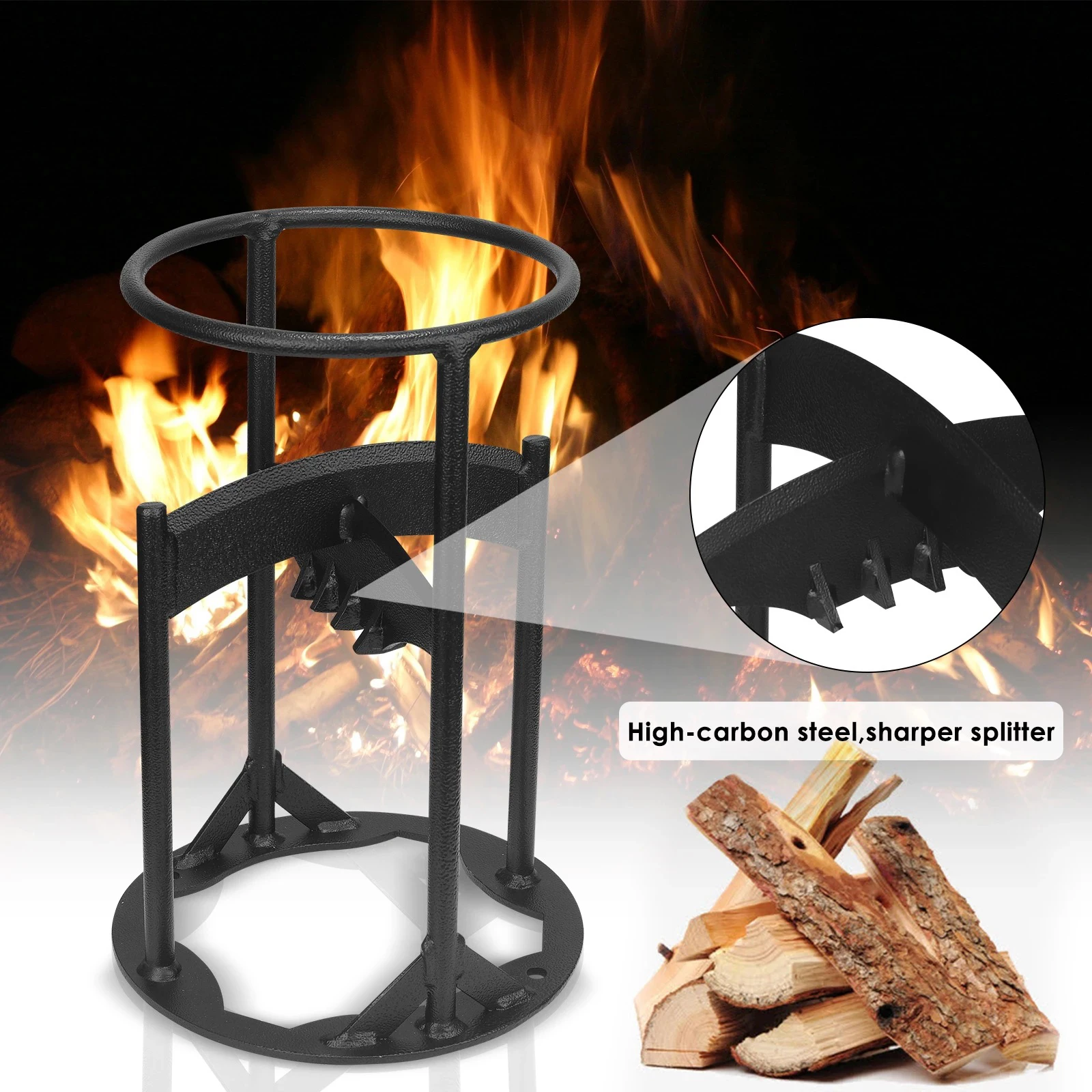 

Furnishing Articles Metal Decorations For Chopping Firewood Splitter Racker Accessories Kindling Ornaments Log Wood Cutter