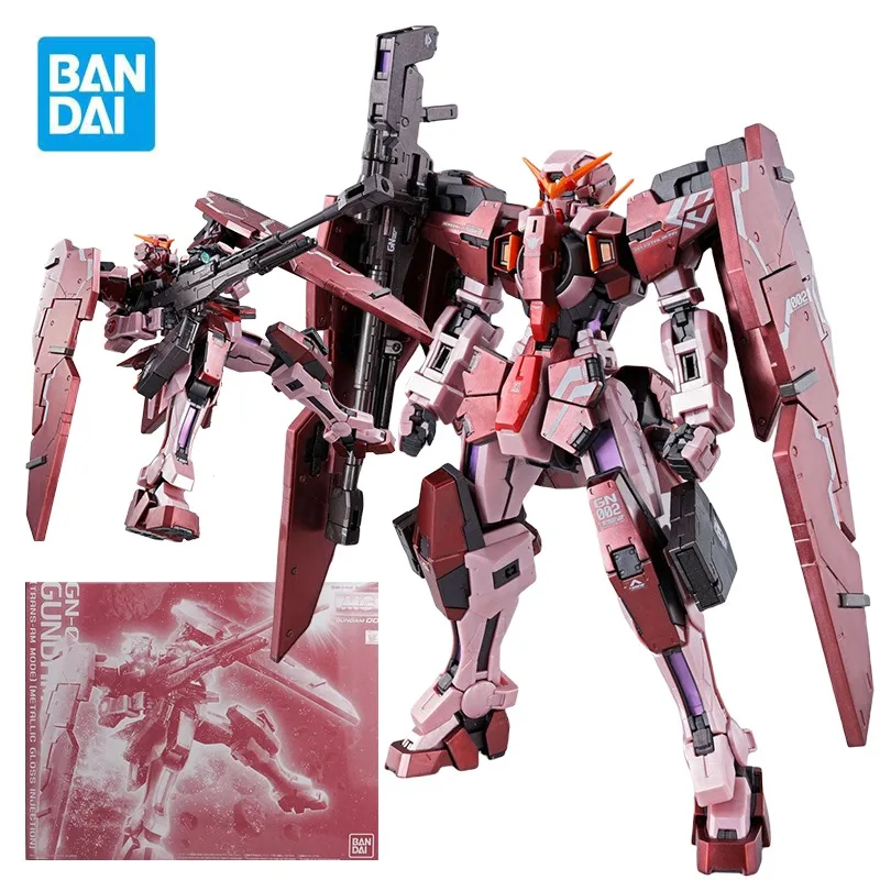 Фото BANDAI PB MG 1/100 GN-002 GUNDAM DYNAMES-красные фигурки TRANS-AM MODE Мобильный костюм с металлическим блеском Gundam 00 Аниме №1