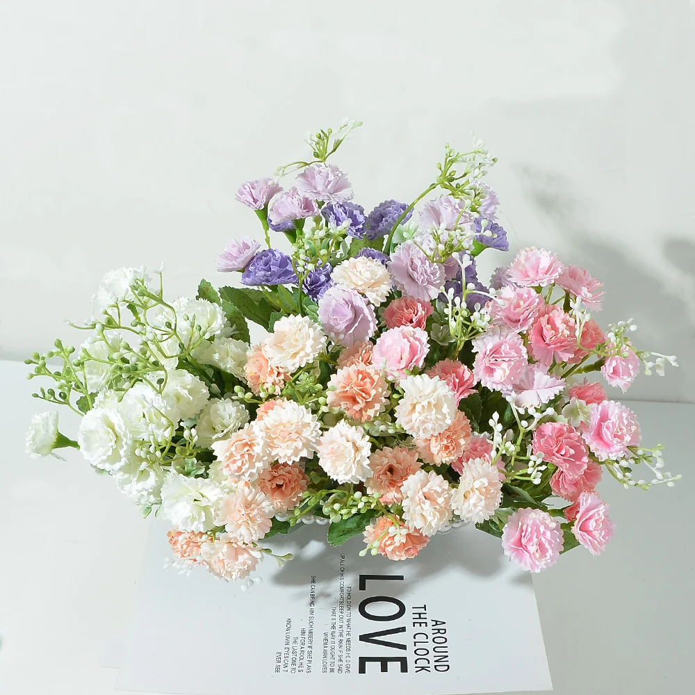 Шелковая Гортензия 30 см искусственные цветы гвоздики букет сделай сам для