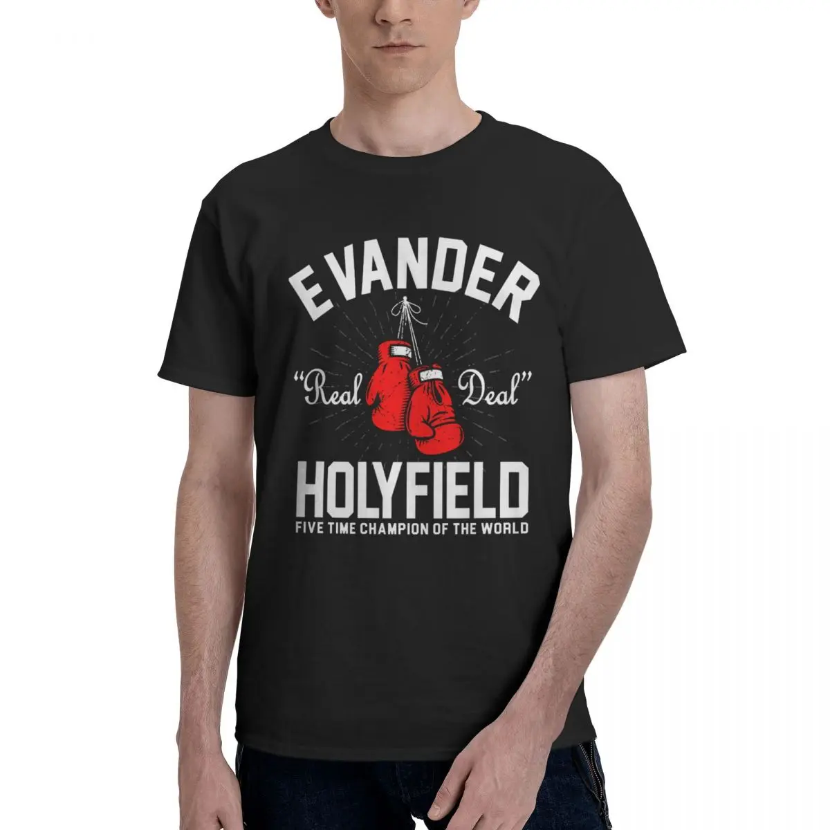 

Boxing USA America 17 Evanderss And Holyfields US Movement T-shirts High quality Activity competition Kemp Graphic Eur Size