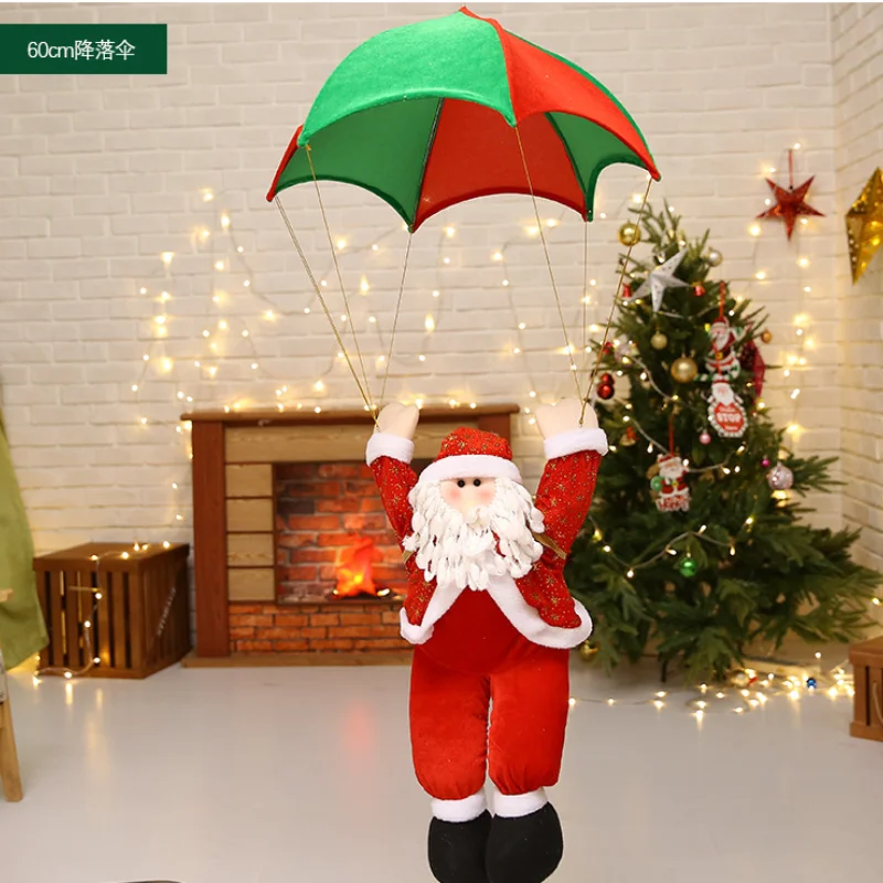 

2023 Christmas decorations Parachute doll Parachute elderly pendant Santa Claus decorations pendant
