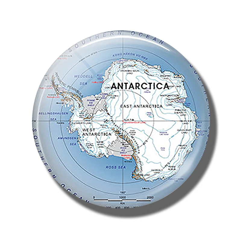

Магнит на холодильник Antarctic Map 30 мм EQJJYPOC