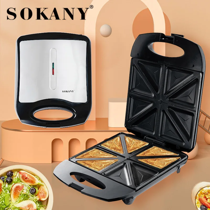 Electric Panini Press Grill and Sandwich Maker , Healthy Ceramic Nonstick Plates