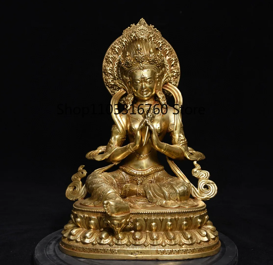 Латунная статуя Тара Гуаньинь 24 см