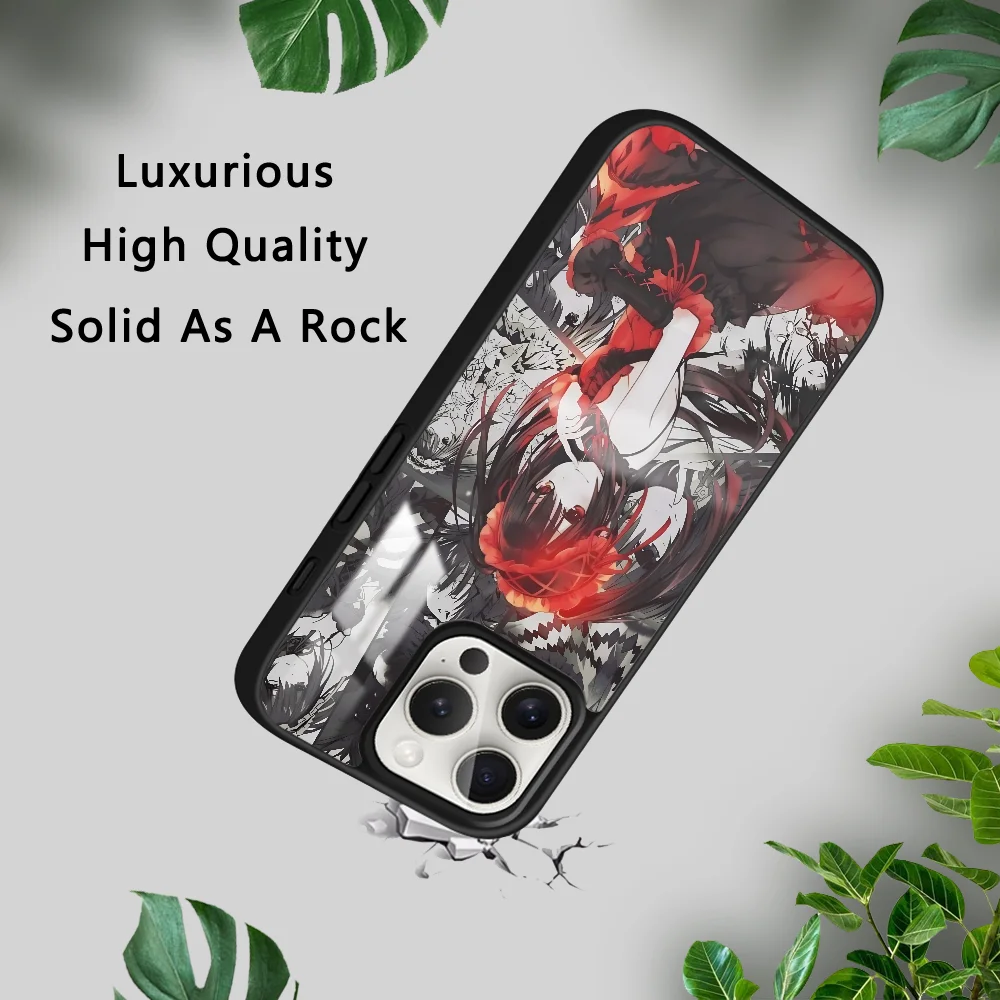 Чехол для телефона Tokisaki Kurumi Date A Live iPhone 16 15 14 13 12 11 Pro Xs Max Mini Plus Celulares Hard Funda