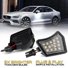 2 шт., светодиодные передние лампы для зеркала для Volvo V40 V50 V60 V70 S40 S60 S80 XC70 XC90 C30 C70 OEM #31217838,31217839