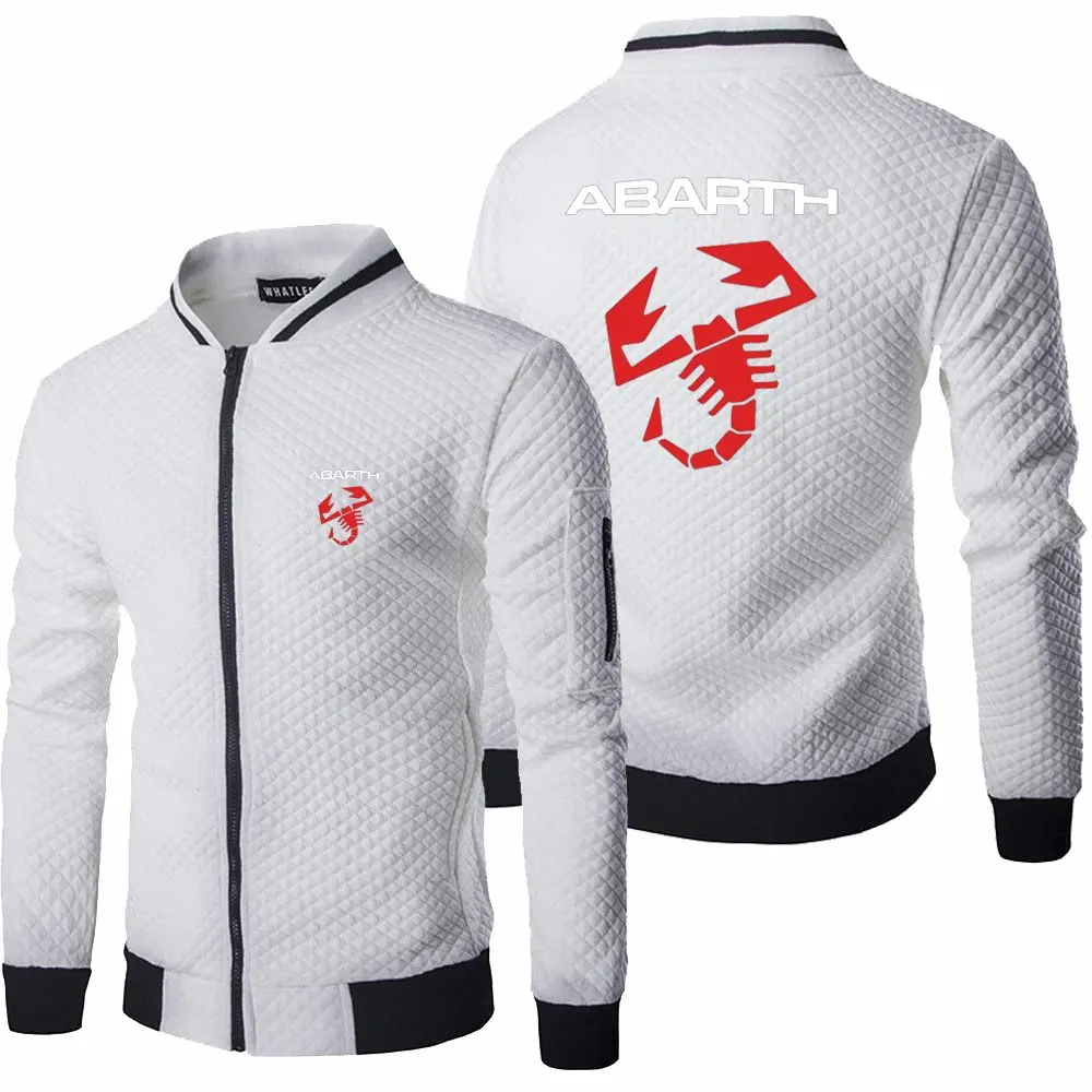 

2023 New Mens Spring Autumn Long Sleeve Abarth Jacket Fashion Sportswear Casual Zipper Hoody Male Sweatshirts