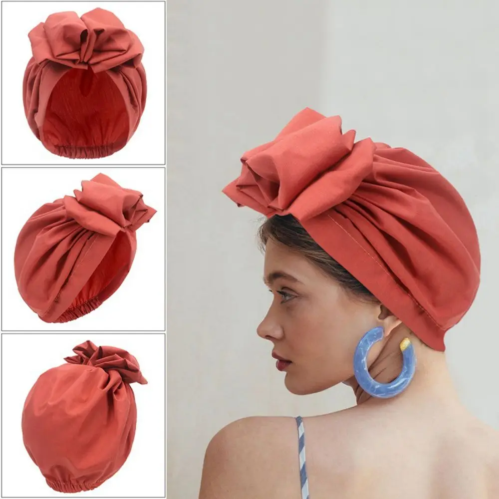 

Fashion Head Wraps Elegant Turban for Women Muslim Headscarf Cap Hijabs Soild Color Multi-color Beanies Caps Muslim Headpiece