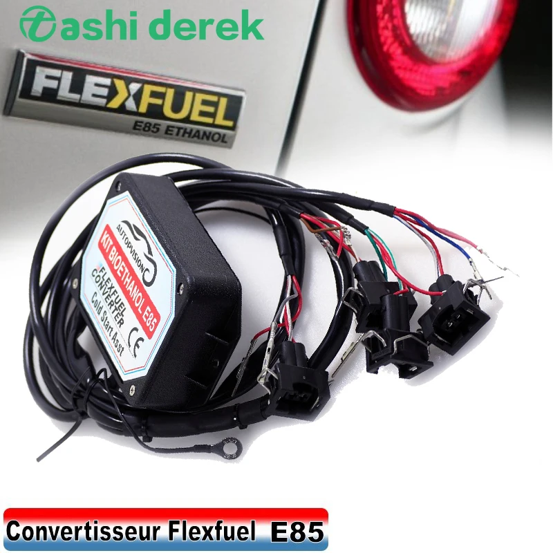 Автомобильный топливный Коннектор с этанолом инжектора 4cyl 3cyl E85, комплект для переоборудования топлива с холодным стартом Asst Flex для EV6 TOYOTA HONDA