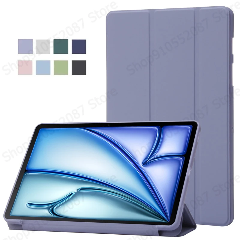 Фото Чехол Funda для iPad Air 11 M3, тройной чехол из искусственной кожи, мягкая задняя подставка из ТПУ, чехол для iPad Air 11 M2 M3 2025 2024 Air 5 4 №1