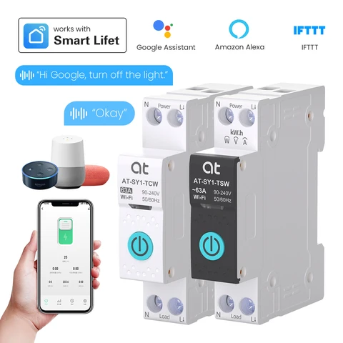 TUYA WiFi/ZigBee умный автомат 63A