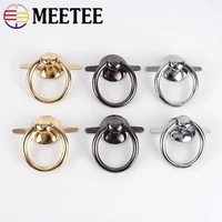 meetee 410pcs id25mm bag hanging o ring buckles female bag side chain nail ring hook diy luggage strap hardware accessories